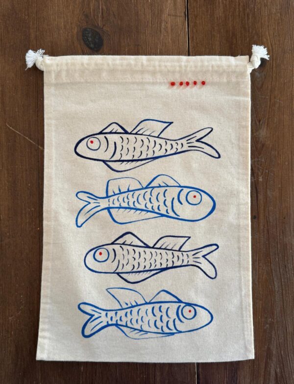 SAQUITO PECES AZULES (mediano)